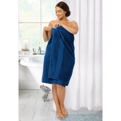 BrylaneHome BH Studio Oversized Towel Bath Sheet - Navy