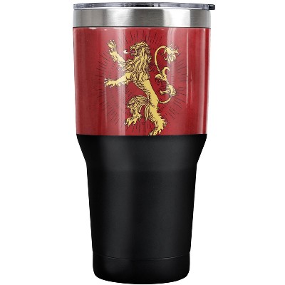 Game Of Thrones Lannister Sigil Steel Tumbler 30oz Coffee Travel Mug