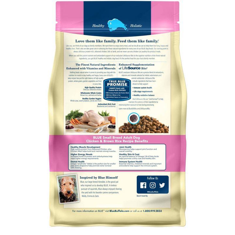 Blue Buffalo Life Protection Formula Natural Adult Small Breed Dry Dog Food, Chicken and Brown Rice, 6 of 13