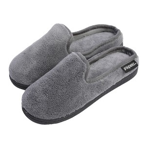 Roxoni Boy's Terry Slippers with Ultra Comfort Insole & Non-Skid Outsole – High-Density Memory Foam, Indoor/Outdoor Versatility - 1 of 4