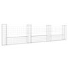 vidaXL U-shape Gabion Basket with 4 Posts Iron 149.6 in.x7.9 in.x39.4 in. - 2 of 4