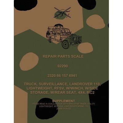 Repair Parts Scale, Truck, Surveillance, Land Rover 110, Lightweight, RFSV, W/Winch, W/Side Storage, W/Rear Seat, 4x4, MC2 - by  Australian Army
