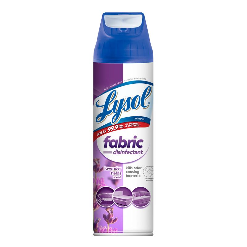 Lysol Lavender Disinfectant Spray Fabric - 15oz, 1 of 6