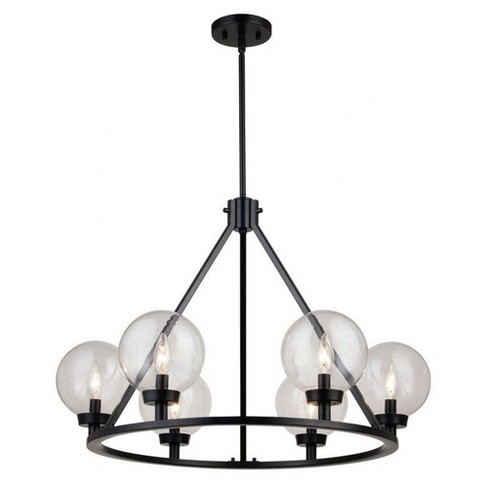 Vaxcel Lander 6 - Light Chandelier in  Matte Black - image 1 of 4