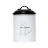 Country Living Pet Treat Storage Canister – Classic Dog Treat Canister, Elegant & Stylish Organization – Black & White (Set of 3) - 4 of 4