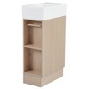 NicBex 18.6" Bathroom Vanity with Sink, Bathroom Cabinet Storage with 1 Spacious Cabinet and 2 Open Shelf for Bathroom - 4 of 4