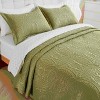 Legacy Decor 3 PCS Set Bedspread Coverlet Reversible Oversized - 2 of 4