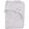 EVERYDAY KIDS Grey Baby Car Seat Blanket for Baby and Toddler Boys Baby Swaddle Wrap Blanket for Interior Car Seat - 3 of 4