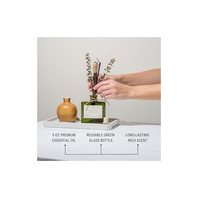 Craft & Kin Reed Diffuser Set With Flower For Home, 5 of 10