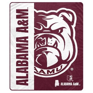 NCAA Alabama A&M Bulldogs Ultra Soft Tailgate Throw Blanket - 1 of 2