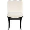 Meridina Furniture,Shaw Cream Chenille Fabric Upholstered Dining Chair - 2 of 4