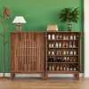 KTMBDW 5-Tier Shoe Cabinet with Doors for Up to 20 Pairs,Shoe Storage Cabinet with Adjustable Shelves,Freestanding Shoe Organizer Cabinet for Entryway - 2 of 4
