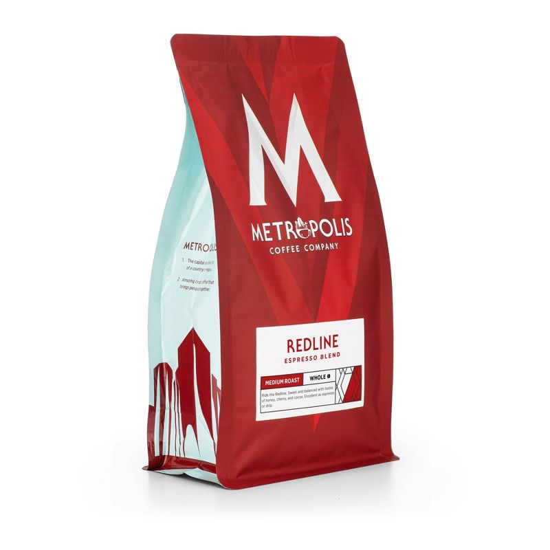 Metropolis Redline Espresso Medium Dark Roast Whole Bean Coffee - 10.5oz, 3 of 5