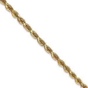 Black Bow Jewelry 4mm, 14k Yellow Gold, D/C Quadruple Rope Chain Necklace - 1 of 4