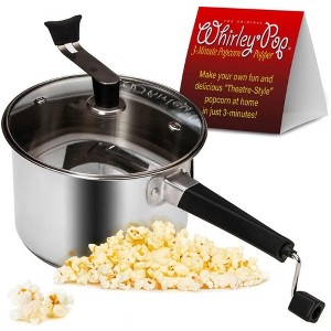 Platinum Series Whirley Pop Popcorn Maker – 6-Quart Stainless Steel Stovetop Popper with Durable Metal Gears by Wabash Valley Farms - 1 of 1