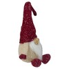 Northlight Chubby Smiling Gnome Plush Christmas Figure - 17" - Ivory and Red - 3 of 4
