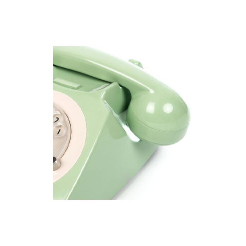 GPO Retro GPO746RMT 746 Desktop Rotary Dial Telephone - Mint Green, 4 of 7