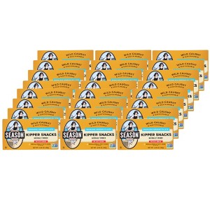 Season Kipper Snacks Wild Boneless Smoked Herring Fillet No Salt Added - Case of 12/3.25 oz - 1 of 4