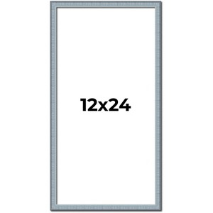 PosterPalooza | Panoramic Textured Blue Picture Frame - UV Acrylic, Foam Board Backing, Hanging Hardware - 1 of 4