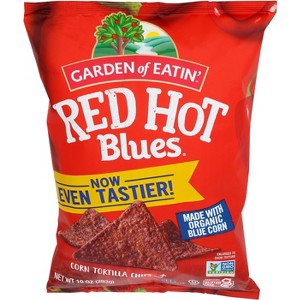 Garden of Eatin' Tortilla Chips Red Hot Blues - Case of 12 - 10 oz - 1 of 1