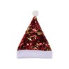 Unique Bargains Christmas Hat Sequined Christmas Hat Polyester Sequins 11.42"x15.75" 1 Pc - 4 of 4