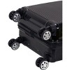 Rockland Horizon Hardside Expandable Spinner Wheel Luggage Black 3-Piece Set (20/24/28) - 2 of 4