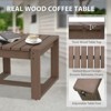 EAGLE PEAK Natural Cedar Cedar Wood Table, Slat Wood Design for Deck Pool Balcony Indoor or Outdoor - 4 of 4