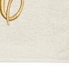 Avanti  Ivory with Gold Script Monogram Fingertip Towel Letter   M - 3 of 3