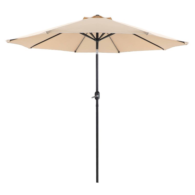 9' x 9' Outdoor Patio Market Umbrella with Push Button Tilt Crank - Captiva Designs, 3 of 9