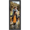 PosterPalooza | 4x12 Wide Barnwood Picture Frame, UV Acrylic, 6 Finishes - Grey, Brown, White, and Black - 2 of 4