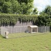 vidaxl Animal Enclosure 24-Panel 21.3"x31.5" Galvanized Silver pet playpen Spacious DIY Assembly Rabbit Hutch Outdoor Indoor Secure Metallic Durable - 2 of 4