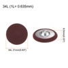 Unique Bargains Metal Shank Round Cloth Covered DIY Sewing Buttons 20 Pcs - 2 of 4