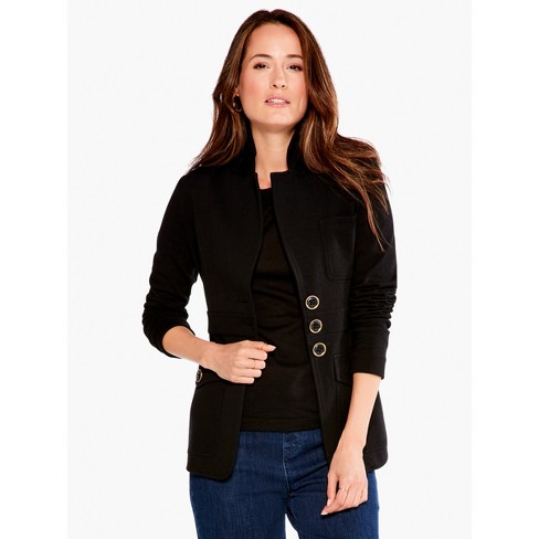 NIC + ZOE Editor Blazer - Black Onyx, XS