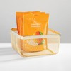 Metal Mesh Pantry Basket for Kitchen Storage - Set of 2 - Gold - 2 of 4