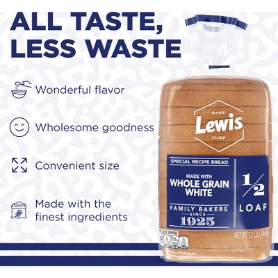 Lewis Bake Shop Whole Grain White Bread - 12oz