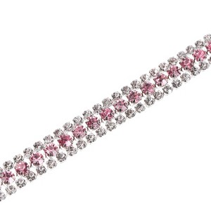 Unique Bargains DIY Jewelry Clothing Shoe Decoration Beaded Trim Rhinestone Chains - 1 of 4