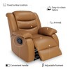 Vipbear Manual Recliner Chair,Overstuffed Recliner Single Sofa Chair with Comfortable Arm and Backrest,Comfty Home Theater Seating for Living Room - 3 of 4