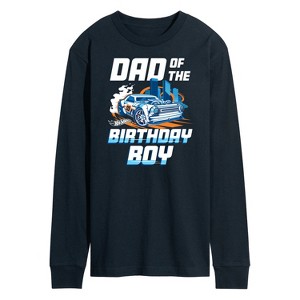 Men's - Hot Wheels - Dad Of Birthday Boy Long Sleeve Graphic T-Shirt - 1 of 3