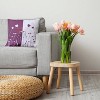 16"x16" Valentine's Day Growing Love Square Throw Pillow Muted Purple - e by design - 3 of 4