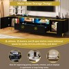 70.9'' Modern TV Stand with LED Lights & Storage Drawers, Fits up to 80 Inch TVs for Living Room Decor-Cuddlewood - 2 of 4