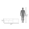 63" Floating TV Stand with Two Cabinets, Six Shelves, Cable Management, and Space-Saving Design for Living Room and Bedroom - 4 of 4