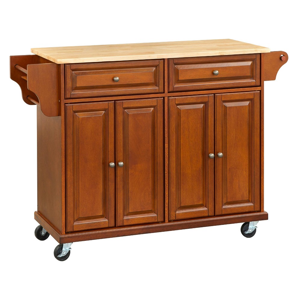 Georgia Kitchen Cart Walnut - Buylateral