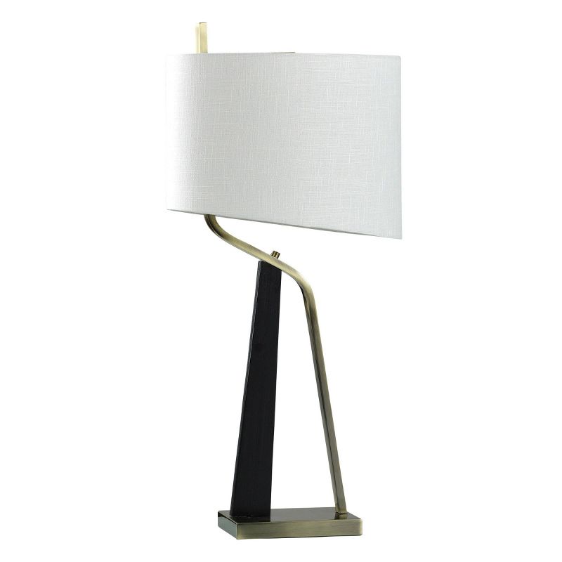 Domino Abstract Mid-Century Modern Slanted Design Table Lamp - StyleCraft, 6 of 7