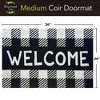 Briarwood Lane Everyday Coir Doormat 36x24 Checkered Welcome Medium Coir Doormat - 3 of 3