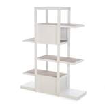 Merry Products Bookshelf Cat Tower - White