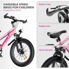 RISOKEYS Mountain Bike for Kids Ages 7-12 Boys & Girls,Dual Disc Brakes,7-Speed Gears & Shock Absorber,for Daily Riding & Mountain - 2 of 4
