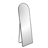ALEXOUN Hanging Full Length Mirror,with Floor Stand,Wall Mounted Aluminium Alloy Frame Arch Dressing Mirrors for Bedroom Living Room - 4 of 4