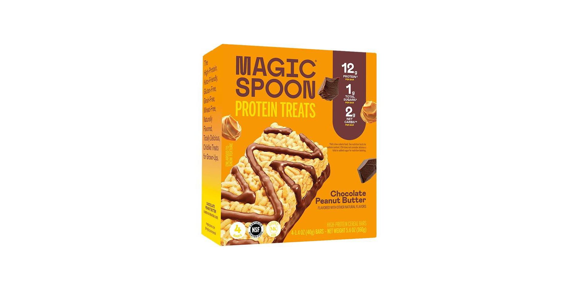 Magic Spoon Chocolate Peanut Butter Treats - 5.6oz/4ct