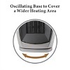 Portable Oscillating Ceramic Heater with Thermostat - image 2 of 4