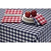 Design Imports  Buffalo Check Cotton Tablecloth, Navy & White Check, 60X84" - 3 of 3